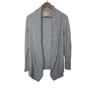 Banana Republic Cardigan Sweater Italian Wool Cashmere Gray Women’s XS Cozy Warm